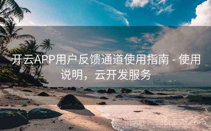 开云APP用户反馈通道使用指南 - 使用说明，云开发服务