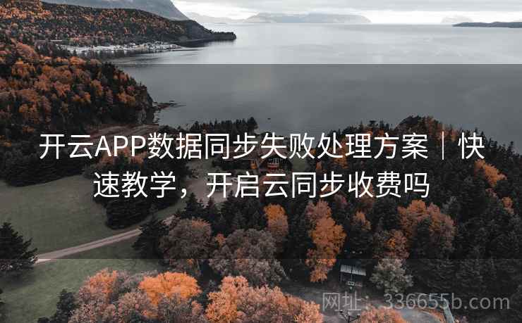 开云APP数据同步失败处理方案｜快速教学，开启云同步收费吗
